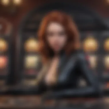 Detailed infographic showcasing bonus features of the Black Widow slot