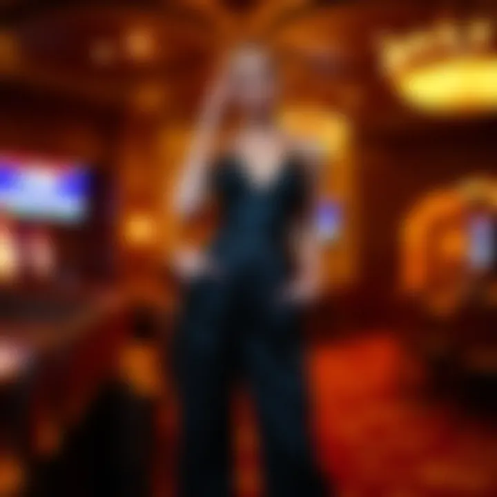 Trendy jumpsuit that offers a modern twist for casino attire