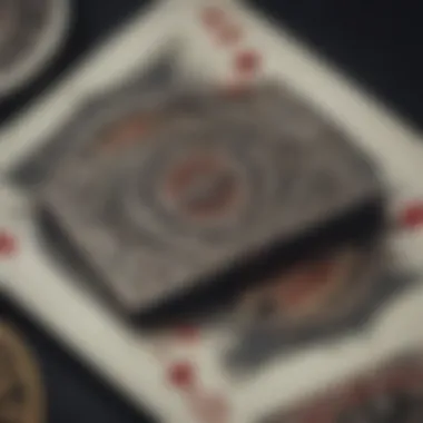 Close-up of maverick poker playing cards showcasing intricate design.