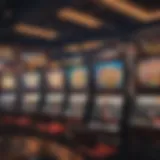 A vibrant display of AGS slot machines in an online casino