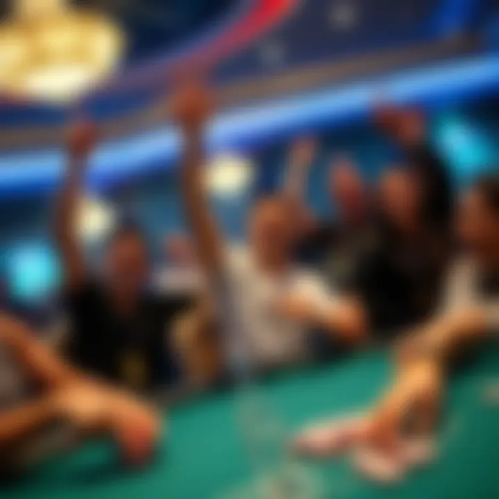 Excitement in the air as players celebrate a tournament win