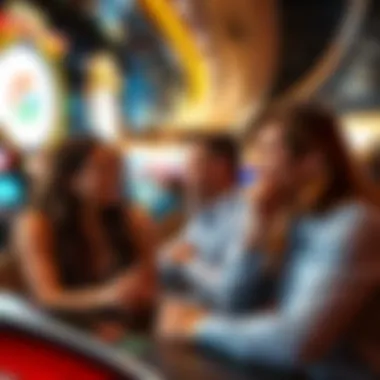 Guests Enjoying the Casino Cruise guests enjoying their time at the casino