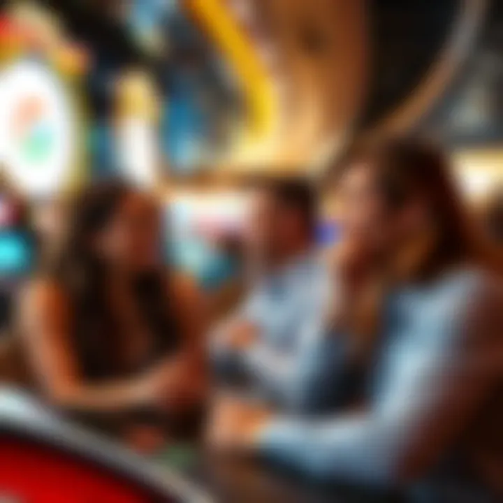 Guests Enjoying the Casino Cruise guests enjoying their time at the casino