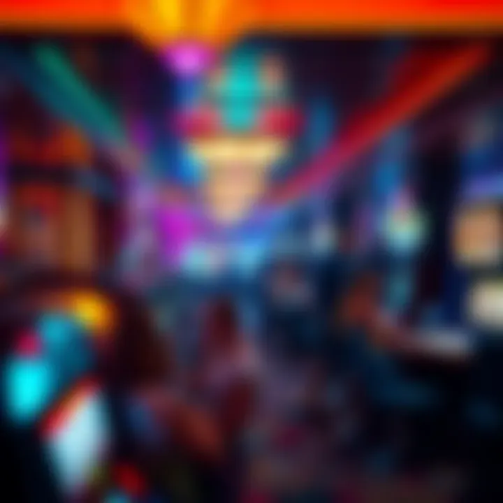 Vibrant Nightlife Experience Exciting nightlife atmosphere at the cruise casino