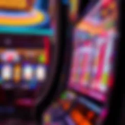 Vibrant slot machine graphics