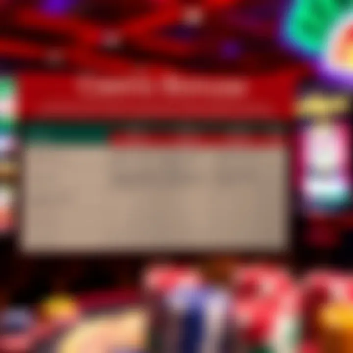 Chart displaying advantages and pitfalls of casino bonuses