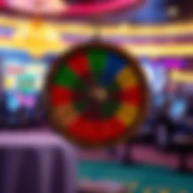 Illustration of a bonus wheel with different rewards