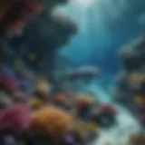 Underwater scene showcasing vibrant marine life in Dolphin Reef Slot.