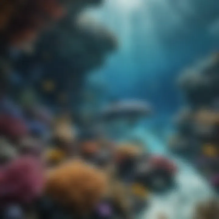 Underwater scene showcasing vibrant marine life in Dolphin Reef Slot.