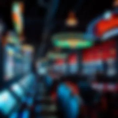 Thrilling Gaming Environment Casino gaming area with exciting ambiance