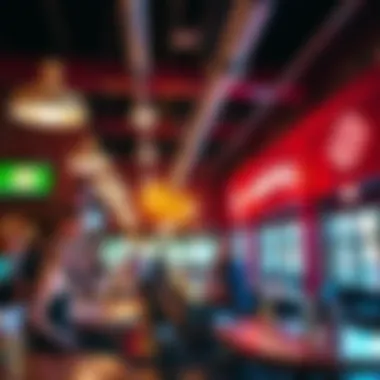 Experience the Atmosphere The vibrant interior of Ellis Island Brewery