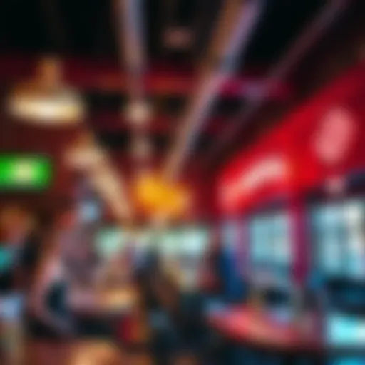 Experience the Atmosphere The vibrant interior of Ellis Island Brewery