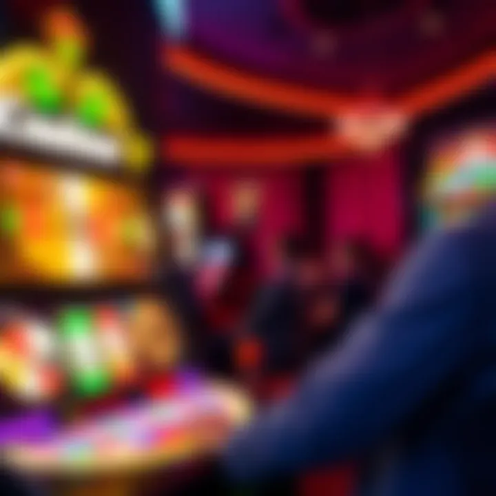 Exciting user interface of an online casino