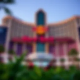 Exterior view of the Hard Rock Hotel showcasing its unique architecture