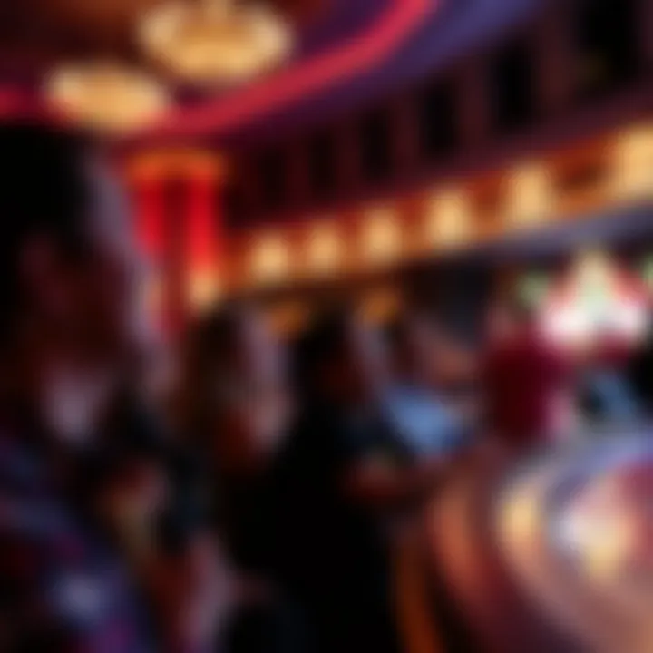 Guests enjoying a live entertainment show at a hotel casino venue