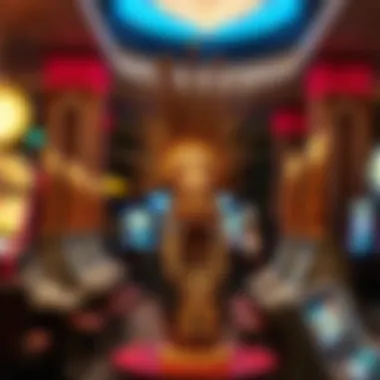 Cultural artifacts displayed within the casino to highlight tribal heritage