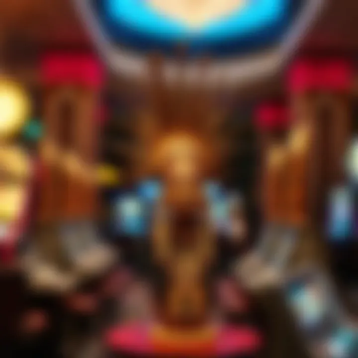 Cultural artifacts displayed within the casino to highlight tribal heritage