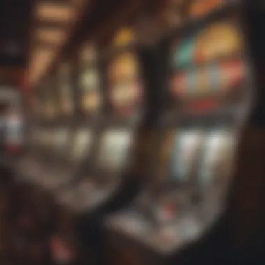 An array of vintage slot machines showcasing their historical designs