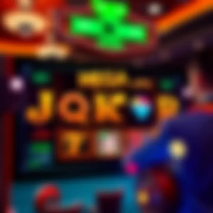 Visual representation of Mega Joker slot game interface