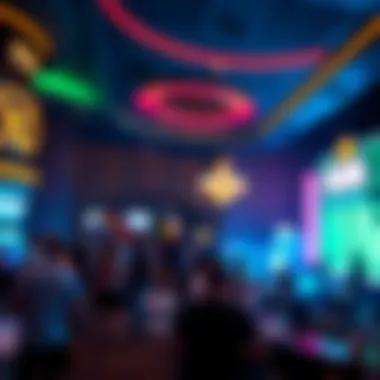 Vibrant entertainment scene featuring live performances and events