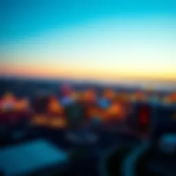 Aerial view of the new casino facility in Long Island