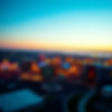 Aerial view of the new casino facility in Long Island