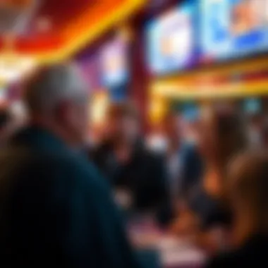 Local community members discussing the casino's impact on the economy