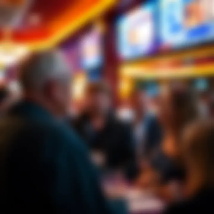 Local community members discussing the casino's impact on the economy