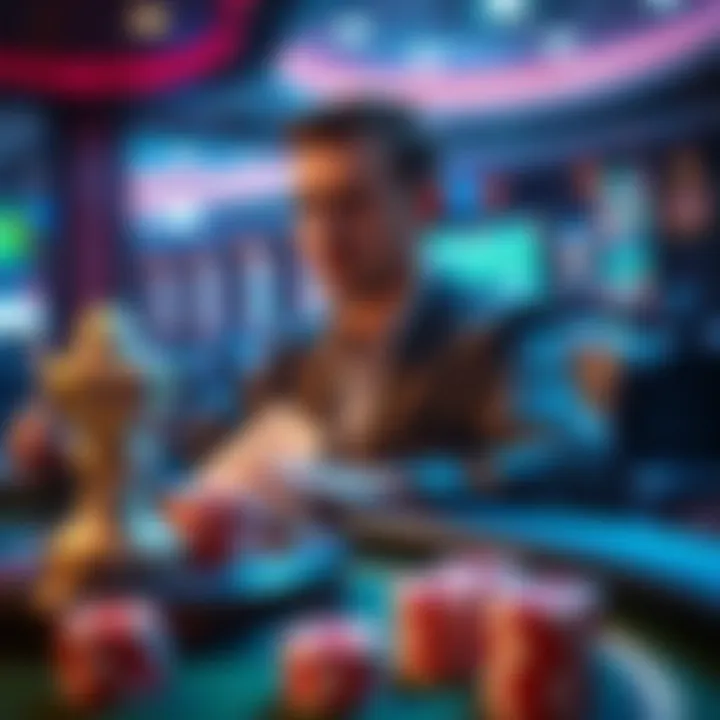 An artistic depiction of responsible gambling practices within the no deposit casino framework.