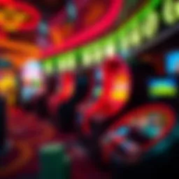 A visual representation of the concept of no deposit casinos showcasing virtual gaming elements.