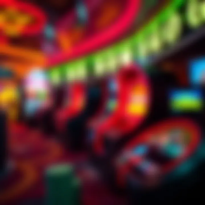 A visual representation of the concept of no deposit casinos showcasing virtual gaming elements.