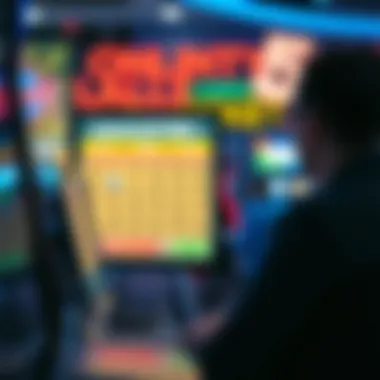 User accessing online lottery portal