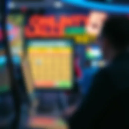 User accessing online lottery portal