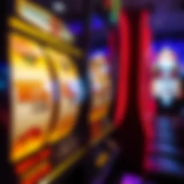 Insight into Game Mechanics of Slot Machines A close-up of a slot machine's interface featuring game mechanics.