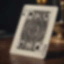 A vintage deck of cards representing the origins of spades