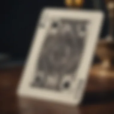 A vintage deck of cards representing the origins of spades