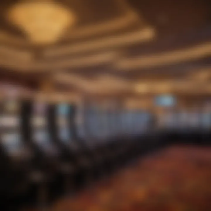 Interior of the gaming floor featuring a variety of slot machines