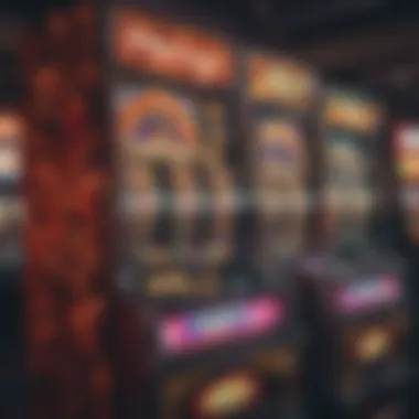 A vibrant display of various slot machines at a local casino