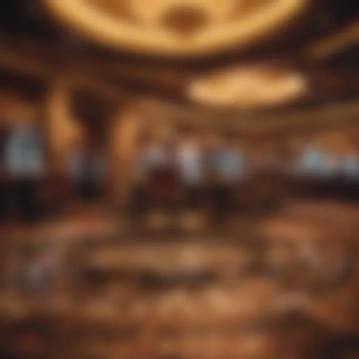 Luxurious gaming floor at Wind Casino