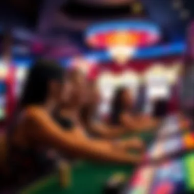 Group of friends enjoying a lively gaming experience