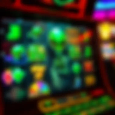 Alien-themed slot game interface