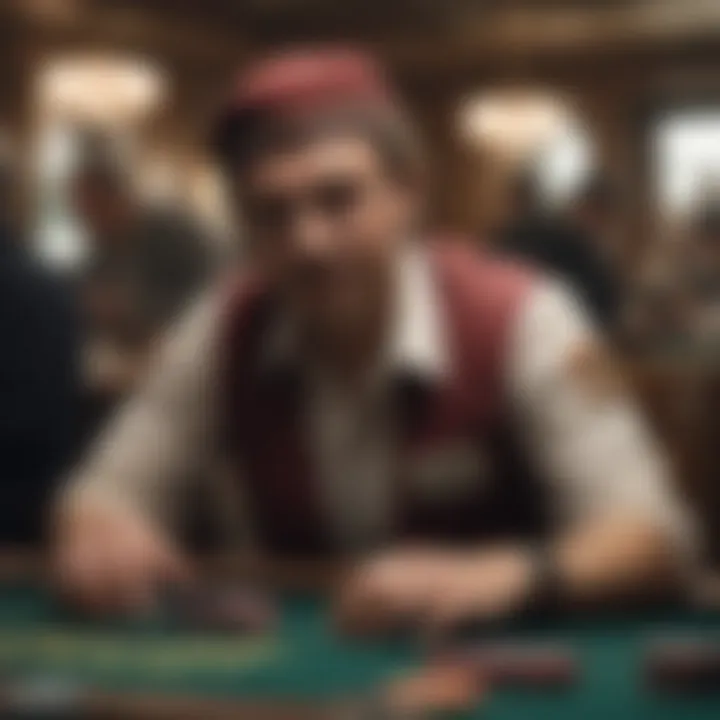 A cultural montage of poker flushes, displaying historical references and notable moments in poker history.