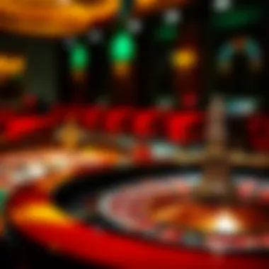 A classic Roulette Royale table with vibrant colors and a spinning wheel.