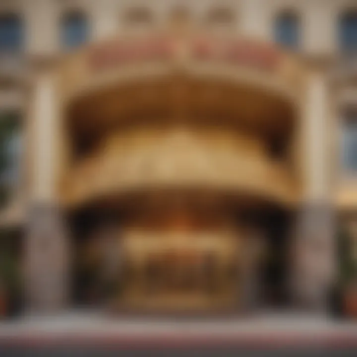 Exterior view of Golden Nugget Casino, showcasing its vibrant architecture and welcoming entrance.