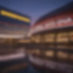 Spectacular view of an Oklahoma casino at dusk