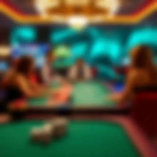 A captivating virtual baccarat table showcasing an engaging dealer and interactive gameplay.