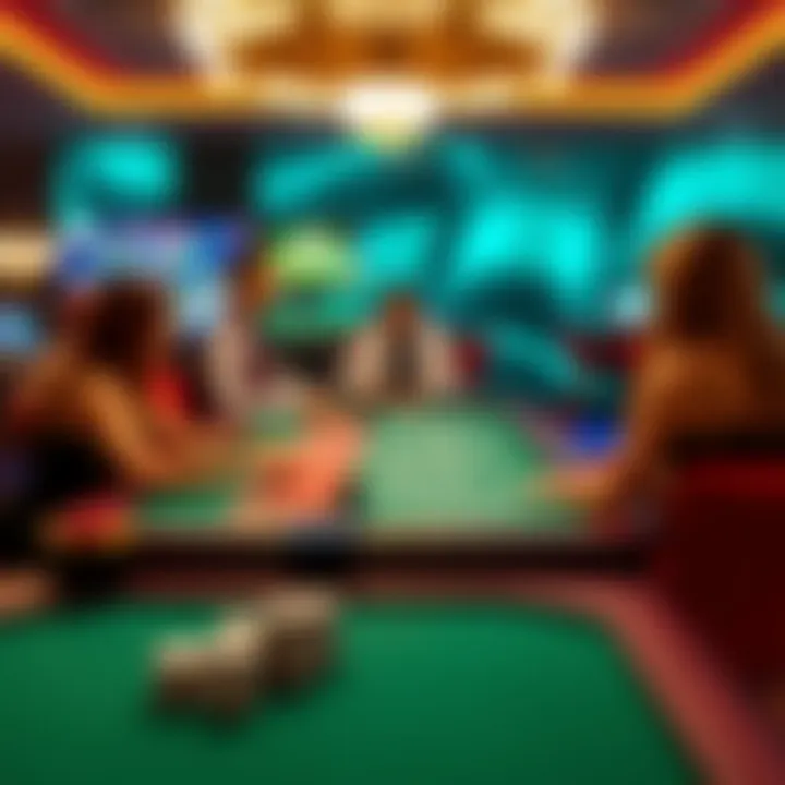 A captivating virtual baccarat table showcasing an engaging dealer and interactive gameplay.