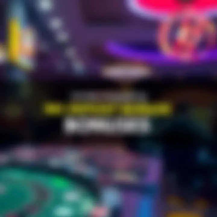 Graphic representation of no deposit bonuses, showcasing various promotional offers