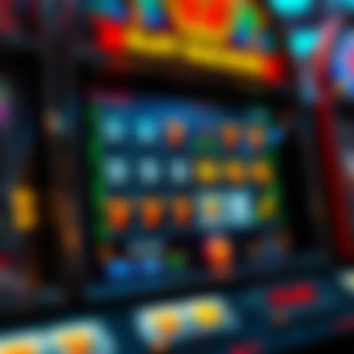 Intricate design of a digital slot machine