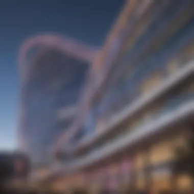 Exterior view of the Linq Hotel & Casino showcasing modern architecture